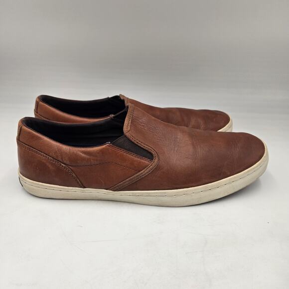 Cole Haan Men\'s Nantucket Slip-On Deck Shoe Style Brown Leather Size 11 M Casual